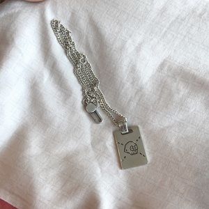Gucci Ghost pendant silver necklace
